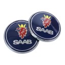 Emblema trasero SAAB 68mm Pegatina redonda de varios colores Logo para maletero Accesorio para vehículos SAAB 9-3 9-5 93 95 2