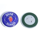 Emblème avant SAAB 68mm Autocollant rond de différentes couleurs Logo pour capot Accessoire automobile pour véhicules SAAB 9-3 9-5 93 95 9