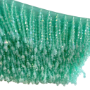 Embroidered Decorative Ribbon with Beaded Fringes 6 cm x 90 cm Polyester Decorative Tape for Decorating Clothing Curtains Cushions Textiles 9