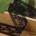 Embroidered Lace Ribbon 3.5 cm x 182 cm Decorative Lace Tape Polyester Embroidered Lace for Sewing Wedding Decorations Crafting and Adorning 1