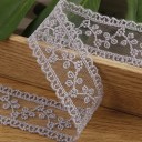Embroidered Lace Ribbon 3.5 cm x 182 cm Decorative Lace Tape Polyester Embroidered Lace for Sewing Wedding Decorations Crafting and Adorning 4