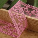 Embroidered Lace Ribbon 3.5 cm x 182 cm Decorative Lace Tape Polyester Embroidered Lace for Sewing Wedding Decorations Crafting and Adorning 3