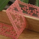 Embroidered Lace Ribbon 3.5 cm x 182 cm Decorative Lace Tape Polyester Embroidered Lace for Sewing Wedding Decorations Crafting and Adorning 2