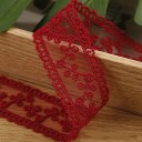 Embroidered Lace Ribbon 3.5 cm x 182 cm Decorative Lace Tape Polyester Embroidered Lace for Sewing Wedding Decorations Crafting and Adorning 10