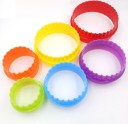 Emporte-pièces à bords ondulés ronds 6 pcs 3
