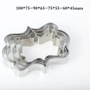 Emporte-pièces en inox de différentes formes - 4 pièces 3