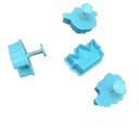 Emporte-pièces en plastique animaux 4 pcs 2