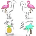 Emporte-pièces exotiques en acier inoxydable - 4 pcs 2