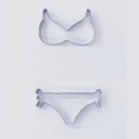 Emporte-pièces maillots de bain 2 pcs 2