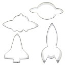 Emporte-pièces vaisseaux spatiaux 4 pcs 1