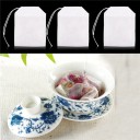 Empty Tea Bags with Drawstring 100 pcs For Loose Tea and Custom Herbal Blends White Non-Woven Fabric Size 7 x 5 cm 5