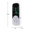 EMS masseur numérique des muscles 6 modes 15 niveaux d'intensité 6 minuteurs 13,5 cm stimulateur portable blanc pour les douleurs 3