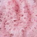Encaje plisado con volantes 13 cm x 91 cm Cinta decorativa de encaje de poliéster para coser adornos de prendas de vestir, disfraces 4