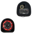 Enceinte Bluetooth de 100 W dans un boîtier tubulaire noir Lecteur MP3 Contrôle des basses et des aigus Entrée RCA Dimensions 28 x 15 cm 2