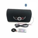 Enceinte Bluetooth de 100 W dans un boîtier tubulaire noir Lecteur MP3 Contrôle des basses et des aigus Entrée RCA Dimensions 28 x 15 cm 4