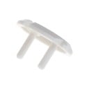 Enchufe de seguridad para enchufes 10 pcs Tapa redonda blanca para proteger a los niños de la corriente eléctrica Plástico ABS Dimensiones 3,8 x 3,8 x 1