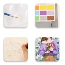 Encounter Youth Watercolour Painting Set 21.5×29.5 cm 4 Pictures 2 Pigment Papers 1 Brush Creative Crafting 3