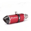 End Silencer for Motorcycle 370 mm Universal Slip-on 51 mm with DB Killer Carbon Look Tip for Motorcycles 6