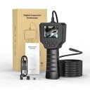 Endoskop 2.4&quot; displej 1080p kamera s LED 8mm šošovkou IP67 vodeodolná inšpekčná kamera s pevným káblom 5m 4