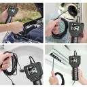 Endoskopkamera 2,4&quot; display 1080p IP67 vandtæt inspektionskamera med LED og 8 mm linse fast kabel 1 m 3