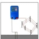 Energizér elektrického ohradníku s digitálním displejem, napájení 12 V, výkon do 3 W, výstup do 12 kV, modrý napáječ pro pastviny zvířat 2