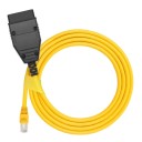 ENET ESYS diagnostický a kódovací kabel OBD2 na RJ45 ethernet pro BMW skrytá programovací linka stíněný žlutý 2