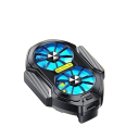 Enfriador de Móvil con Doble Ventilador 10s Enfriamiento Rápido Duración de Batería 600mAh Carga Dual Inalámbrica 4
