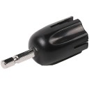 Enrollador de cuerdas para guitarra electroacústica y bajo, accesorio hexagonal de 6 mm, herramienta negra para cambiar cuerdas, accesorios para guitarra 1