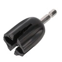 Enrollador de cuerdas para guitarra electroacústica y bajo, accesorio hexagonal de 6 mm, herramienta negra para cambiar cuerdas, accesorios 2