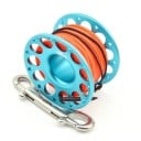 Enrouleur de plongée KEEP DIVING avec crochet double en acier inoxydable 30 m de cordage 70 x 42 mm Aluminium et polyester Pour la plongée 11