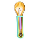 Ensemble 3 en 1 pour faire des billes de fruits, emporte-pièce à pulpe, séparateur de pulpe avec mini couteau, ensemble de cuisine pour fruits et légumes, outil multifonctionnel 1