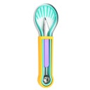 Ensemble 3 en 1 pour faire des billes de fruits, emporte-pièce à pulpe, séparateur de pulpe avec mini couteau, ensemble de cuisine pour fruits et légumes, outil multifonctionnel 2