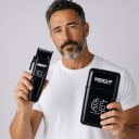 Ensemble 3 en 1 Tondeuse à cheveux Tondeuse à barbe et de détails et rasoir à grille Base de charge 2000 mAh 8 peignes Noir 9