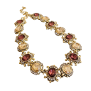 Ensemble ancien boucles d'oreilles et collier 33,6 cm collier et boucles d'oreilles 4,4 cm Alliage de cuivre Bijoux de luxe pour femmes Événements spéciaux 6