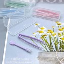Ensemble applicateur et pince à épiler pour lentilles de contact avec étui outil d'hygiène coloré pour manipuler les lentilles 14