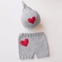 Ensemble bébé bonnet et short 2