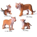 Ensemble d'animaux famille de tigres 4 pcs 2