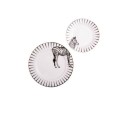 Ensemble d'assiettes avec des animaux 2 pcs 8