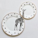 Ensemble d'assiettes avec des animaux 2 pcs 2