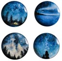 Ensemble d'assiettes ciel nocturne 4 pcs 4