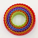 Ensemble d'emporte-pièces ronds en plastique - 6 pcs 6