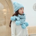 Ensemble d'hiver pour femmes avec bonnet et écharpe 4