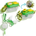 Ensemble d'observation des insectes 4 pièces Boîte avec loupe 15,5×10 cm Filet 13×23 cm Outils de capture Pince Extérieur jouet éducatif 4