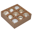 Ensemble d'ornements en plastique 6 cm 9 pcs 3
