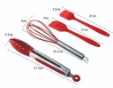 Ensemble d'ustensiles de cuisine en silicone - 10 pièces 10