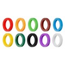 Ensemble de 10 anneaux colorés pour clés Manchons en silicone pour la distinction des clés Identification colorée pour un repérage facile des clés 1