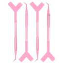 Ensemble de 10 applicateurs en plastique pour cils 11,5 x 3 cm en forme de Y Bâtonnets réutilisables Peigne pour relever les cils Outil 9