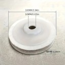 Ensemble de 10 disques de polissage en feutre 100 mm Trou 16 mm Épaisseur 10 mm Pour meuleuse d'angle Polissage de l'acier inoxydable, du verre 7