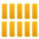 Ensemble de 10 gommes nettoyantes pour chaussures en daim 6,5 x 2 cm Bloc jaune naturel Entretien des chaussures Polissage Décontamination Nettoyant 1