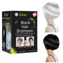 Ensemble de 10 pcs shampoing pour cheveux noirs 25 ml Coloration rapide des cheveux en 5 minutes Colorant végétal naturel Herbes noires Soin 4